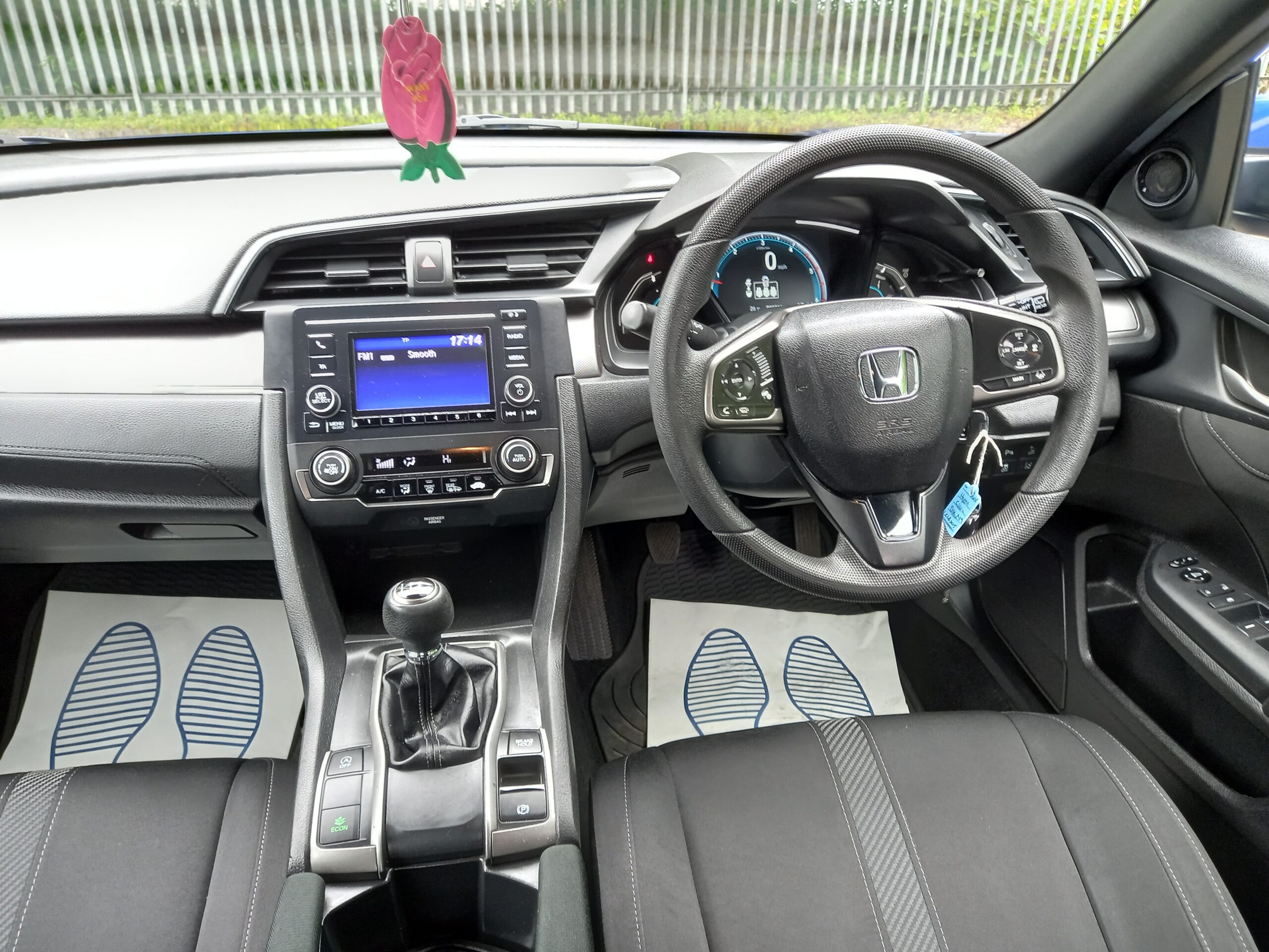 HONDA CIVIC 1.6 i-DTEC SE 5dr blue 2018 93,000 Miles Full Service history Ulez Complinat 3 Months Warranty - Image 19