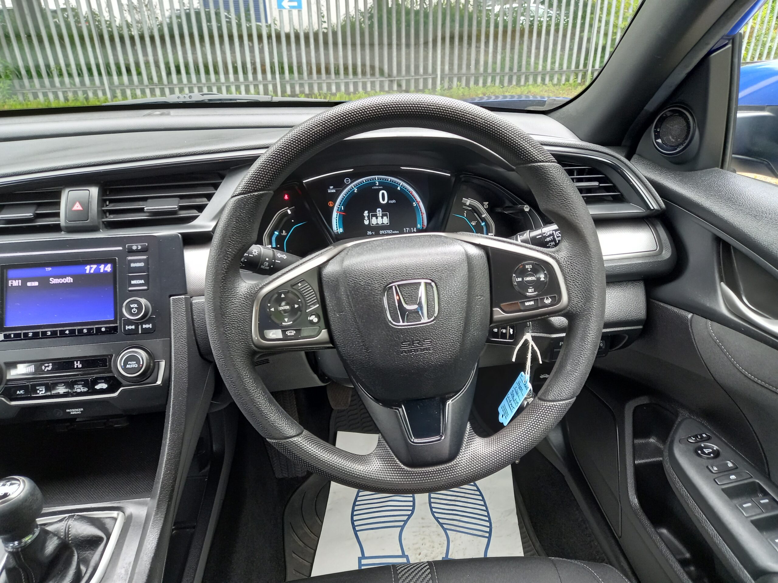 HONDA CIVIC 1.6 i-DTEC SE 5dr blue 2018 93,000 Miles Full Service history Ulez Complinat 3 Months Warranty - Image 18